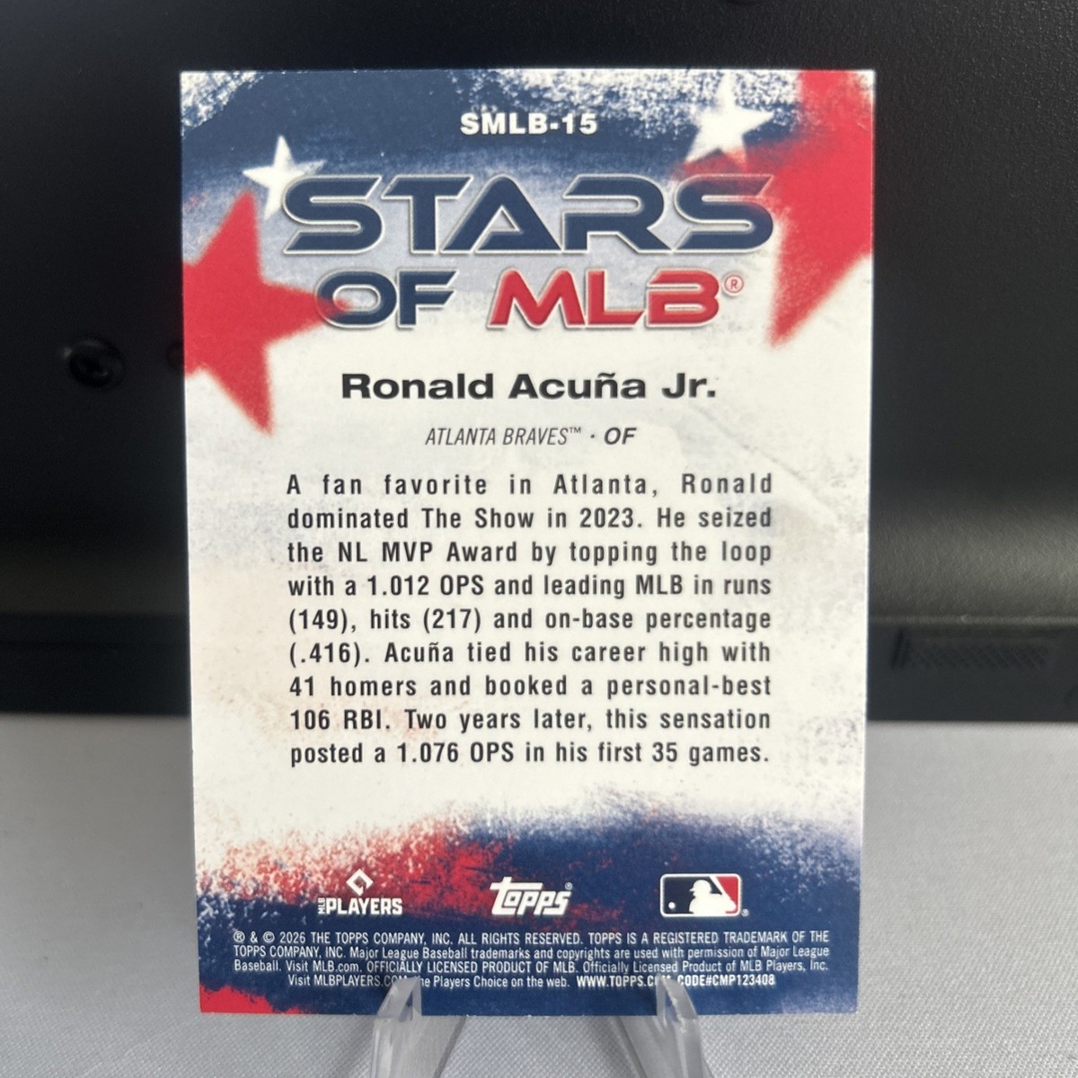 2026 Topps Series 1 - Stars of MLB - Ronald Acuna Jr. SMLB-15 2026 Topps Series 1 - Stars of MLB - Ronald Acuna Jr. SMLB-15