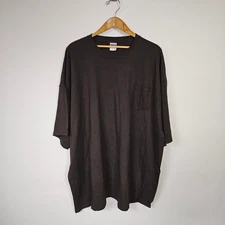 NEW Gildan Ultra Cotton Pocket T-Shirt 5XL Brown Relaxed Fit Menswear Casual