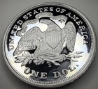 2 Oz Silver Round, Seated Liberty / Eagle T31