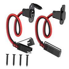2 Pack 1FT 12AWG SAE Quick Connector Harness - Waterproof Male to Female 