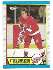 STEVE CHIASSON 1989-90 TOPPS ROOKIE CARD NM-MT+ CONDITION
