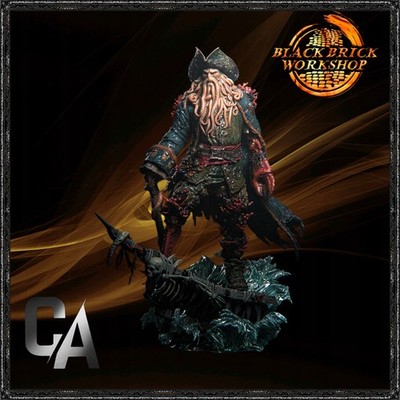 Davy Jones CA3D UNPAINTED - 1/24 (75mm) Scale (SFW version) 3D Print