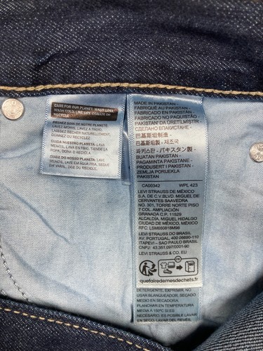 Levis Jeans Women's 32x30 Blue Dark Wash Low Pro Straight High Rise Denim NEW - Picture 13 of 17