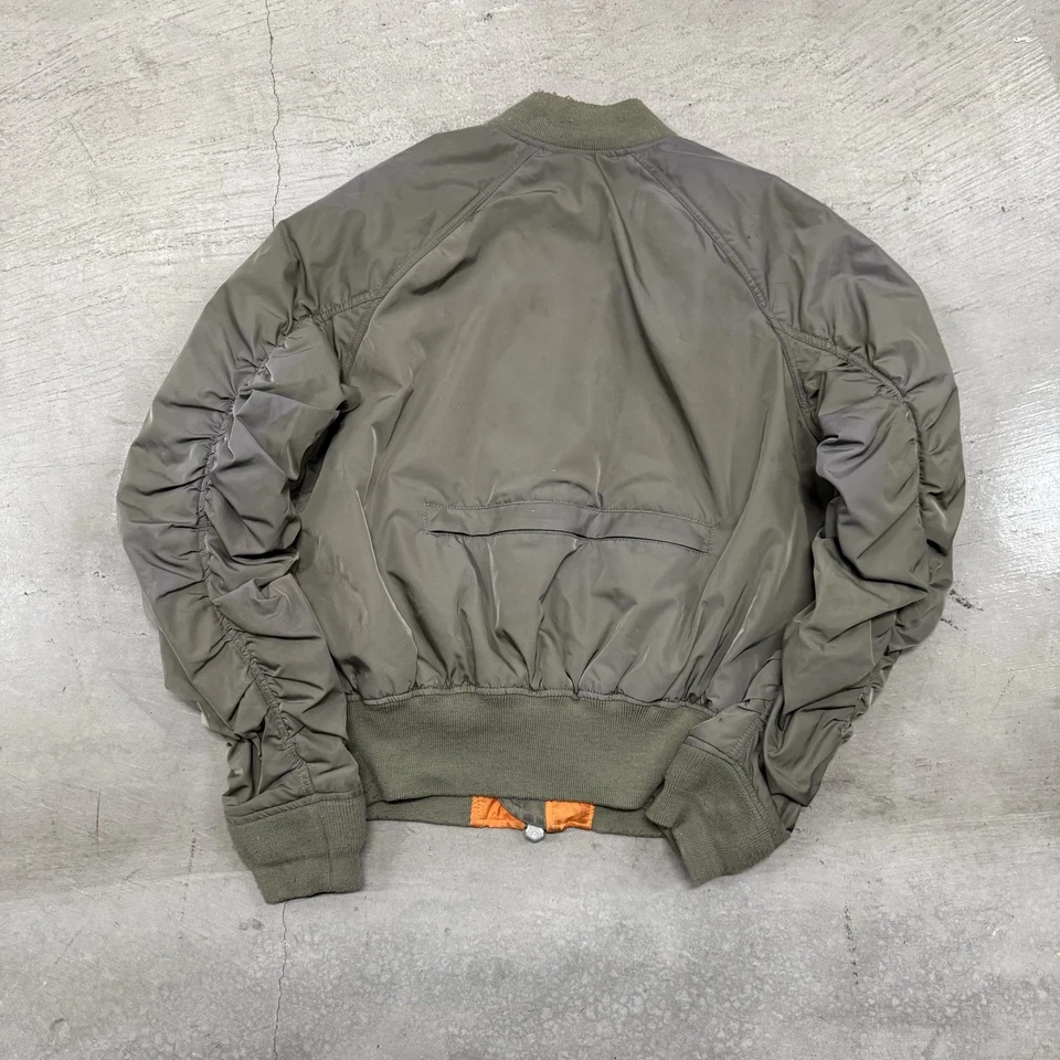 Fear of God Bomber Jacket Fog Flight Alpha Industries Size M MA-1 Satin Grey - Image 2 of 4