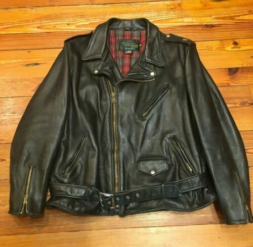 Schott 618 80's Vintage Riders Genuine Leather W Jacket Made Schott 618 80's Vintage Riders Genuine Leather W Jacket Made