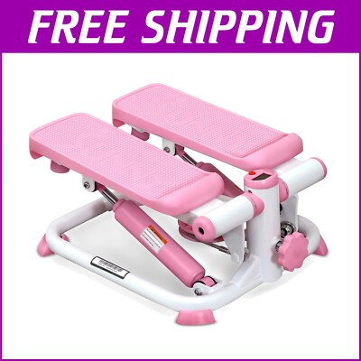 Sunny Mini Stepper: Adjustable Height & Quiet Cardio Machine with App Connection