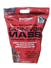 MUSCLEMEDS CARNIVOR MASS (10 LB) beef protein isolate gainer amino bcaa