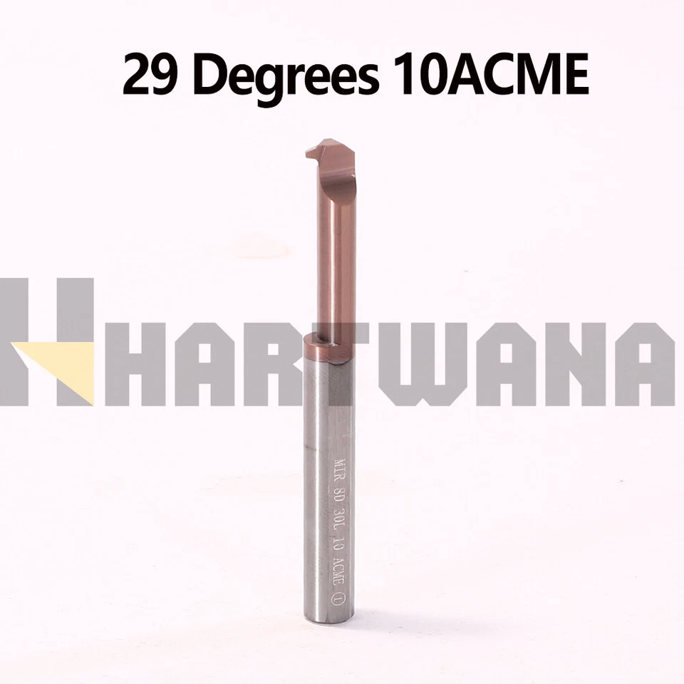 MIR8D30L10ACME Solid Carbide Threading Insert 29° Turning Tool Holder SHB08-16 - Image 3 of 4