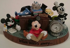 Mickey Mouse Desk Clock When Walt S Away Park Exclusive 4
