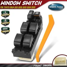 Front Left Driver Power Window Switch for Toyota RAV4 2001 2002 2003 2004 2005