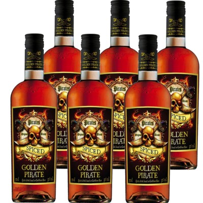 Golden Pirate Spiced Rumartige Spirituose 30% vol 6 x 70cl