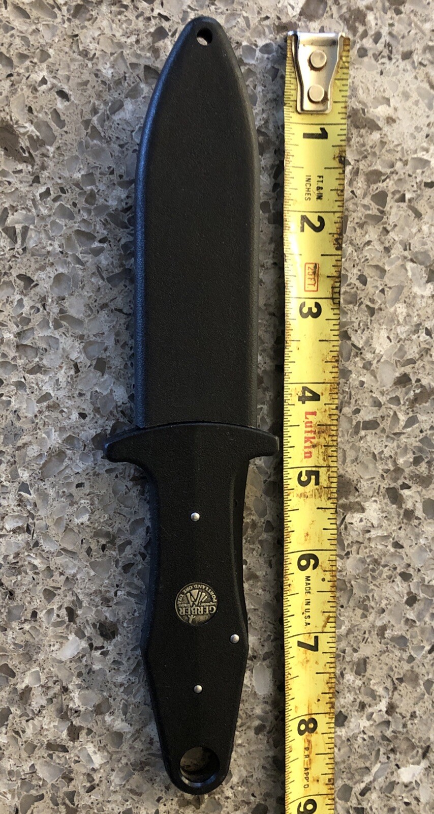 Vintage Gerber Fixed Blade Knife Dagger Blackie Collins Design Made In