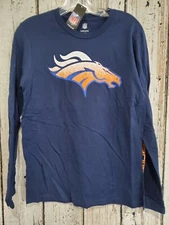 LZ NFL Apparel Youth Large Denver Broncos Long Sleeve Tee Shirt T-Shirt NEW