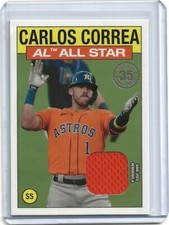 CARLOS CORREA 2021 Topps Series 2 1986 All-Star Relic Houston Astros (#86ASR-CC)