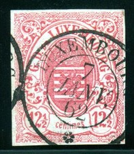 LUXEMBURG Nr. 7 o Stempel 7 JANV 62 (extrem farbfrisch) mit FOTOATTEST DEMUTH 