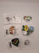 LOT of 8 Decorative Retractable Reel Badge Holders.