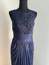 Davids Bridal BridesmaidDress/formal Gown Size 8 Blue