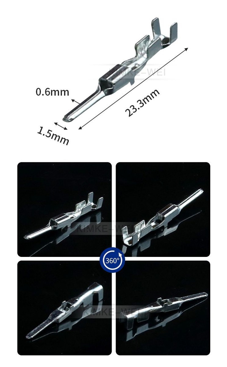 Yazaki 1.5mm Automotive Crimp Male Plug Pin Terminals Contact 7114