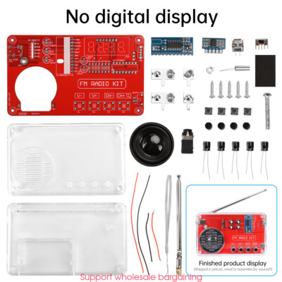 DIY FM Radio Electronic Kit Adjustable Frequency 150Hz-20KHz Soldering Project