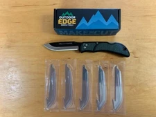 New Outdoor Edge Razor Lite EDC (6) Replaceable Blade Folding Knife Gray RLY-50