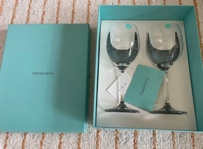 Tiffany & Co Tiffany Cadenz Wine glasses with Box crystal | eBay