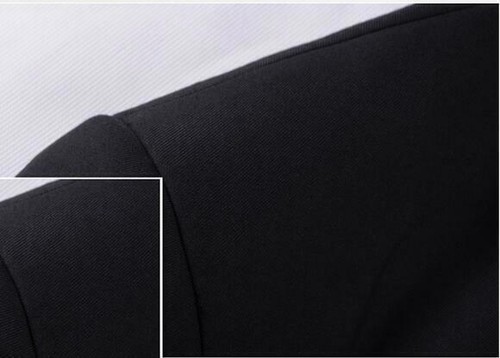 Fashion Men Traditional Jacket Mandarin Formal Collar Single Breasted Suit Coat - Picture 8 of 10
