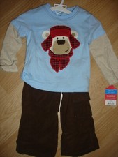 NWT 24 m months Carter's polar bear with winter hat fleece pant set Just One You