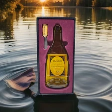 Glass Cheese Board Pressed Bottle & Cheese Spread W/ Cork Look Duncan Vineyard