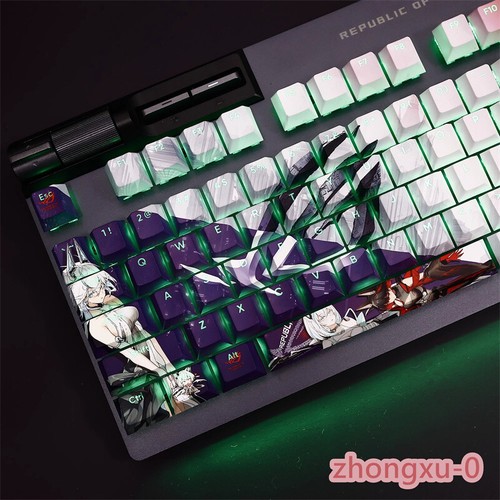 Anime SE7EN 108 Keys PBT Keycaps RGB Cherry MX For Mechanical Keyboard - Picture 2 of 6