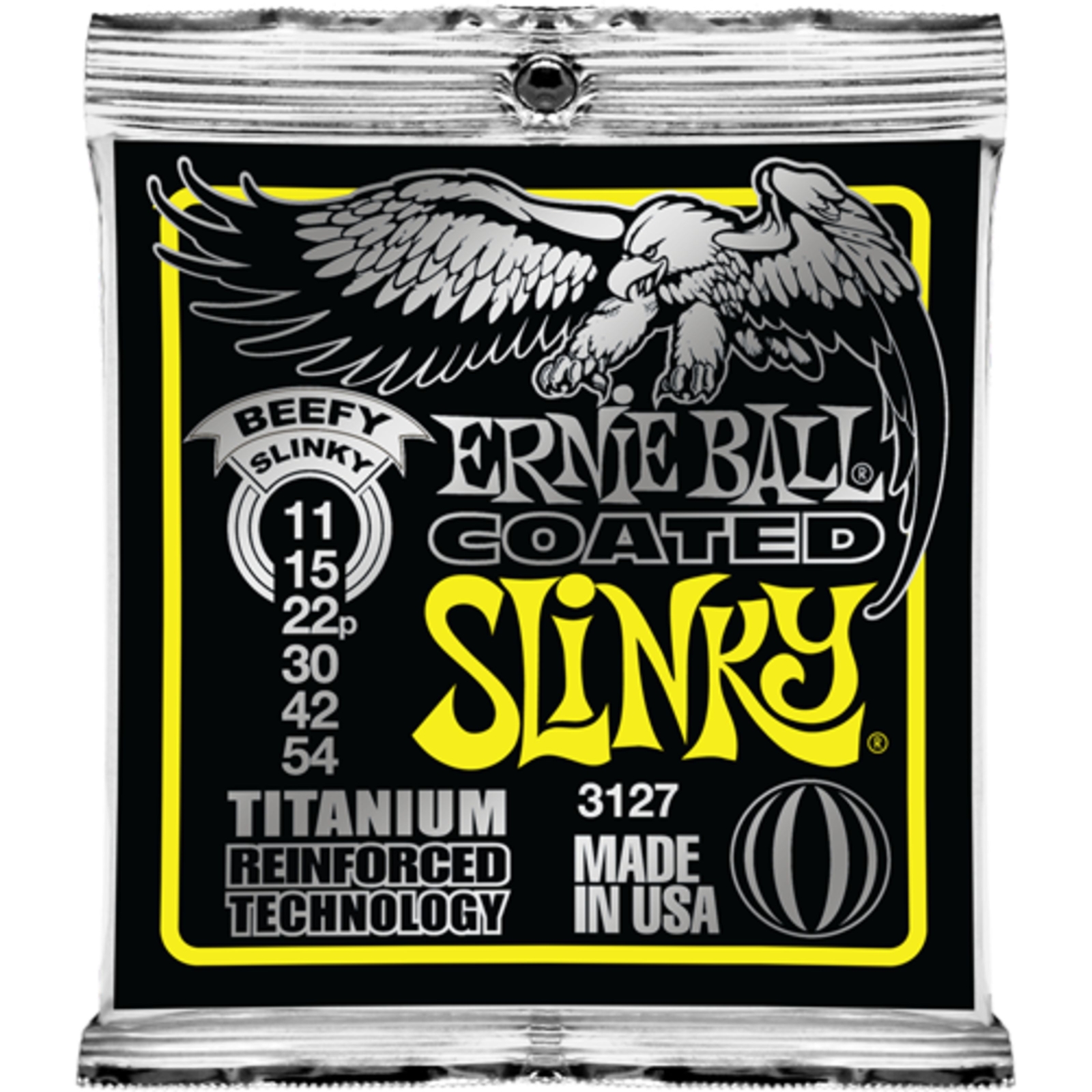 Ernie Ball EB3127 11-54 с титановым покрытием RPS, плотный, облегающий - E-Gitarrensaiten