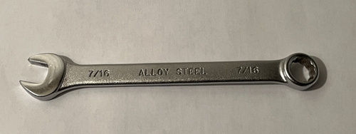 Husky 33014 7/16" SAE Combination Wrench 12pt Alloy Steel Made In USA - Picture 2 of 6