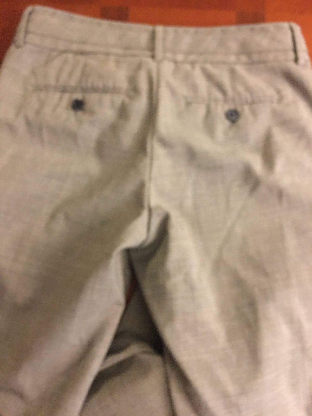 BANANA REPUBLIC Stretch Solid Light Gray Pants Ca… - image 5