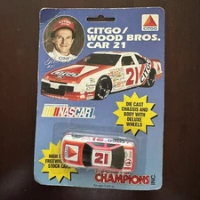 Citgo/Wood Bros Car 21 Die Cast Chassis & Body With Deluxe Wheels