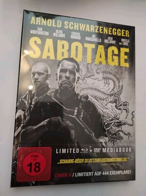 Sabotage Mediabook , DVD Und Blu-ray, Limitiert Auf 444, Action Neu , Ovp Fsk18