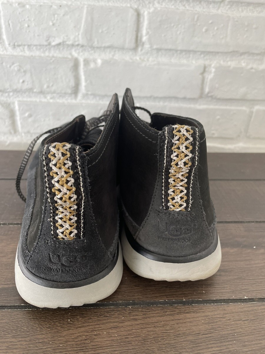 UGG ENERG Treadlite Black Waterproof Size 10 UGG Energ Treadlite Black Chukka Mens Suede Waterproof Shoes  main image 3
