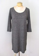 NWT Gap Charcoal Gray Soft Lightweight Poly Cotton Modal Knit T-Shirt Dress XS
