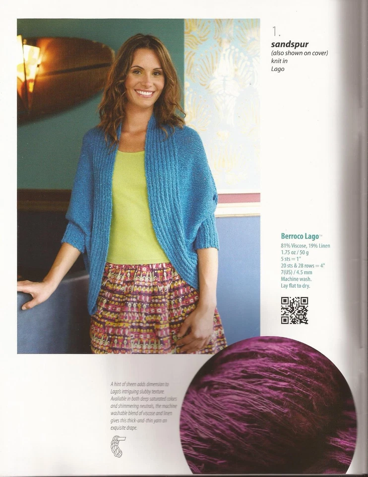 Berroco Knitting & Crochet Pattern Book #317 Lago - 8 designs for Women - Image 2 of 4
