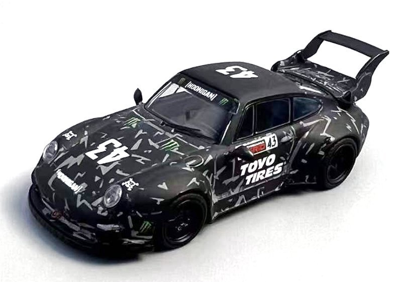 PORSCHE RWB 993 GT Wing - #43 Monster - Hoonigan - Flame 1