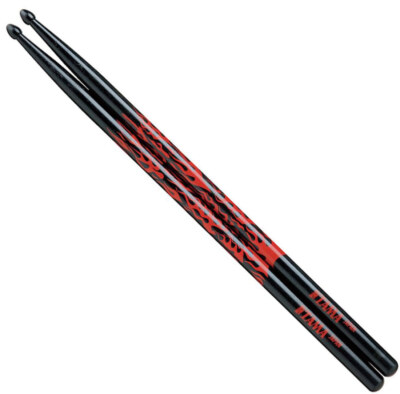 Tama 5A-F-BR Drumsticks Rot Rhythimic Fire Black