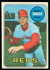 1969 TOPPS OPC O PEE CHEE BASEBALL #213 GERRY ARRIGO EX-NM CINCINNATI REDS Card