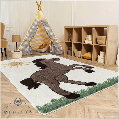 Non Slip Machine Washable Rug, Kids Rug, Animal Children Room Carpet - Picture 13 of 36