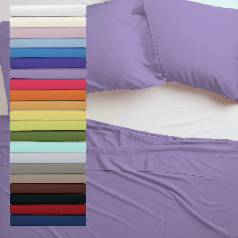 Lenzuolo Sopra Letto Matrimoniale in cotone misura cm 270x300 - 21 COLORI