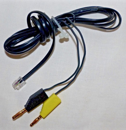Messschnur Bananenstecker--6P4C / RJ11-Stecker