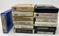 Classic Rock-8 Track Tape Lot Of 12- BTO, Guess Who, Kinks, The Beatles UNTESTED