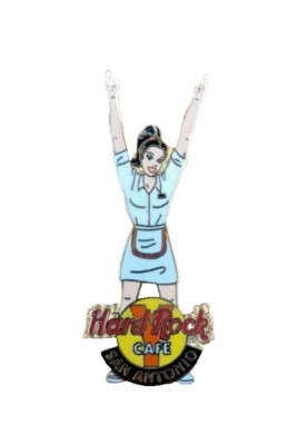 HARD ROCK CAFE SAN ANTONIO YMCA VILLAGE MENSCHEN TANZSERIE BUCHSTABE 'Y' PIN ABZEICHEN