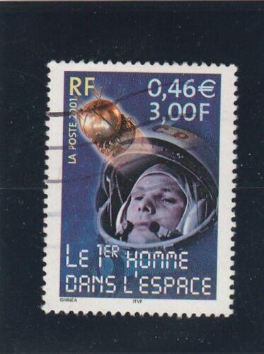 L6739 FRANCE TIMBRE N° Y&T 3425 de 2001 " Le 1er Homme dans l'Espace " Oblitéré - Foto 1 di 1