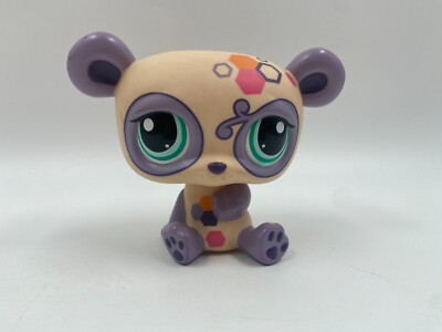 Littlest Pet Shop LPS Deco Pets Panda Bär lila Hasbro 2008 ca. 10 cm