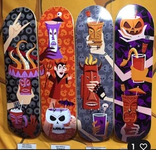 SHAG TIKI SDCC 2025 Heavy Metal Skateboard Decks Set Of 4 LE Josh Agle #95/100