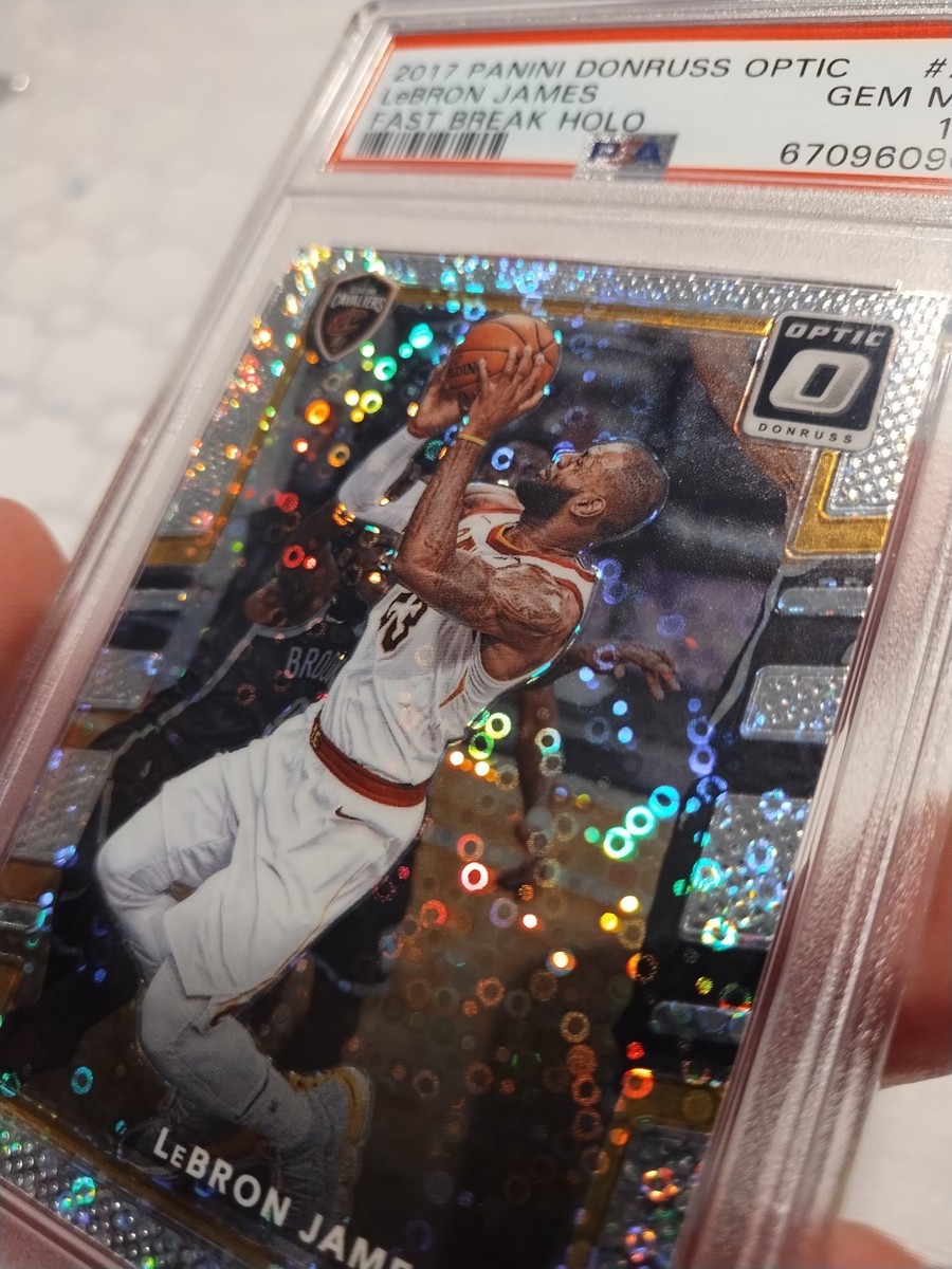 2017 Optic, Lebron James, Fast break Holo, **PSA 10 GEM MINT** | eBay