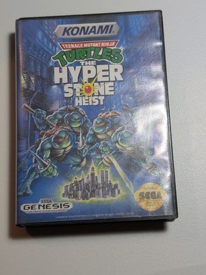 Teenage Mutant Ninja Turtles Hyperstone Heist Sega Genesis Case & Cart NO MANUAL